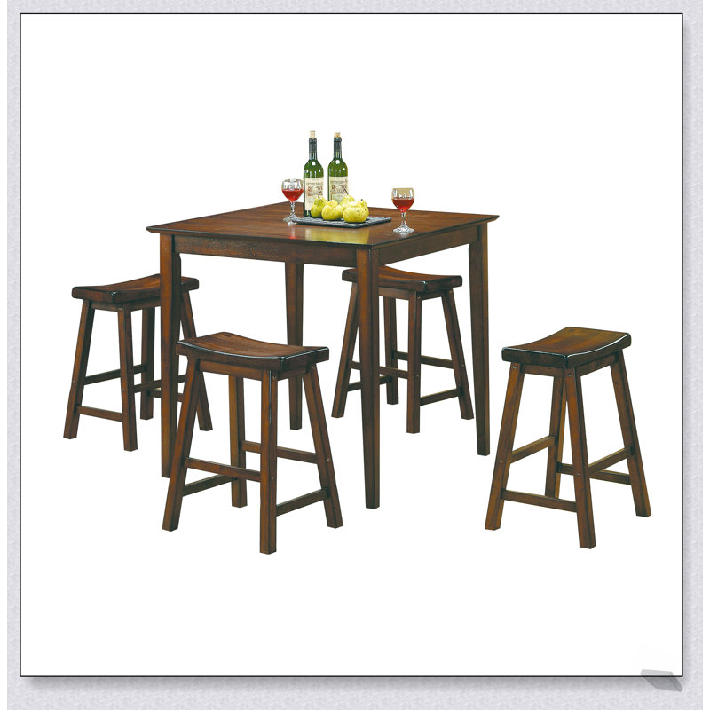 Ensemble de 2 tabourets de 18 pouces de hauteur avec siège en selle de 18 pouces, ergonomique et durable pour un repas décontracté