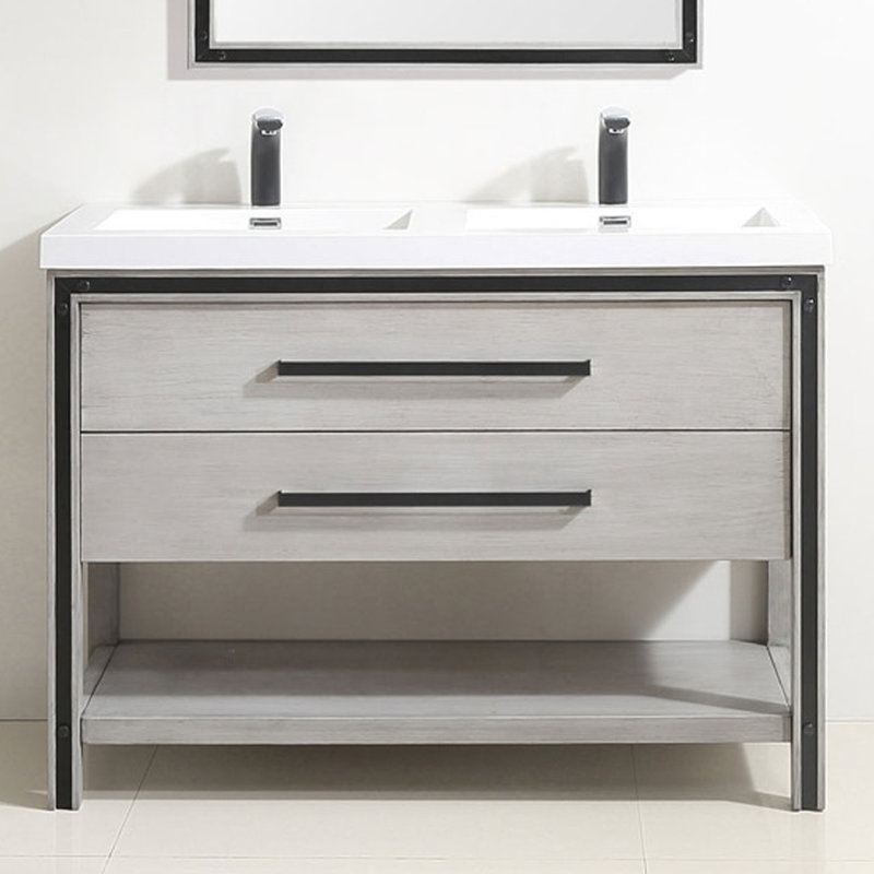 Ensemble de meuble-lavabo simple 49 po Dunmall, Gris pierre