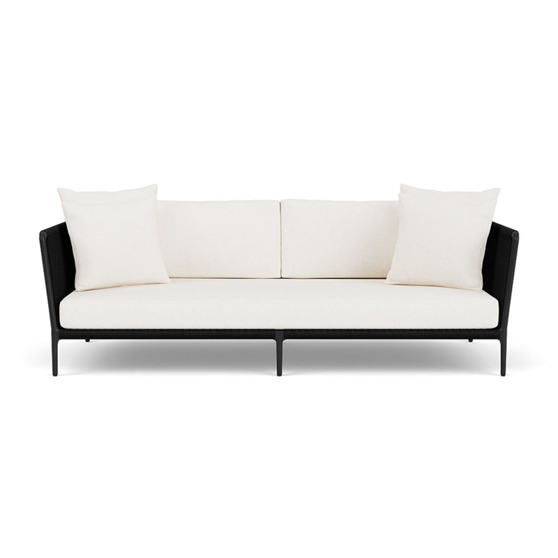 Otti Three-Seat Sectional Sofa, Blanca, Black