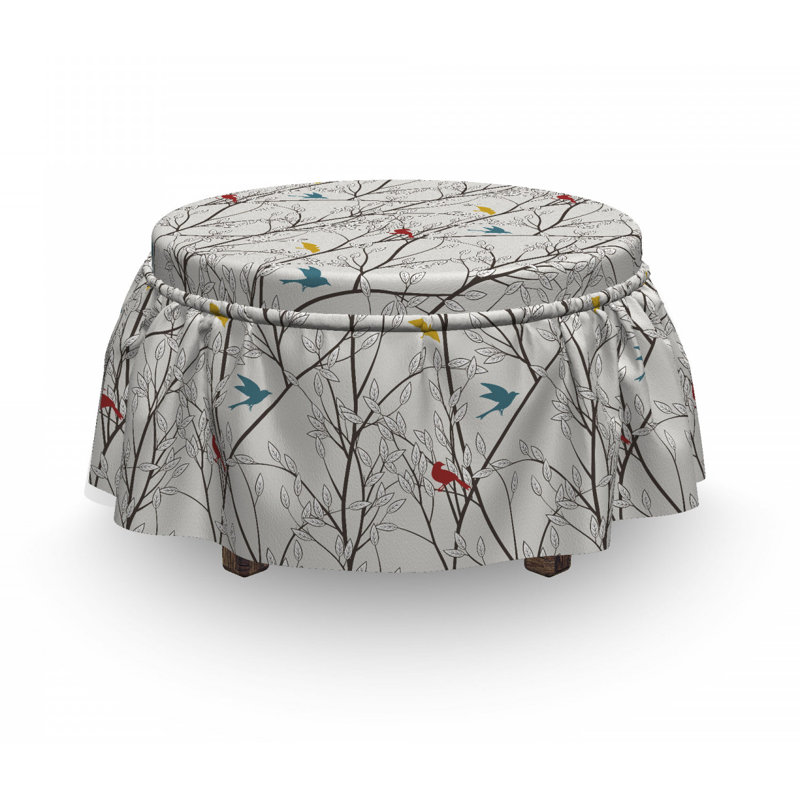Housse pour repose-pieds forest trees