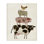 «Cow Sheep Pig and Chicken Barnyard Buds Stacked Farm Animals», reproduction d'impression