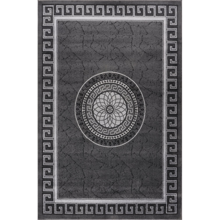 Nia Machine Woven Dark Grey Indoor Rug