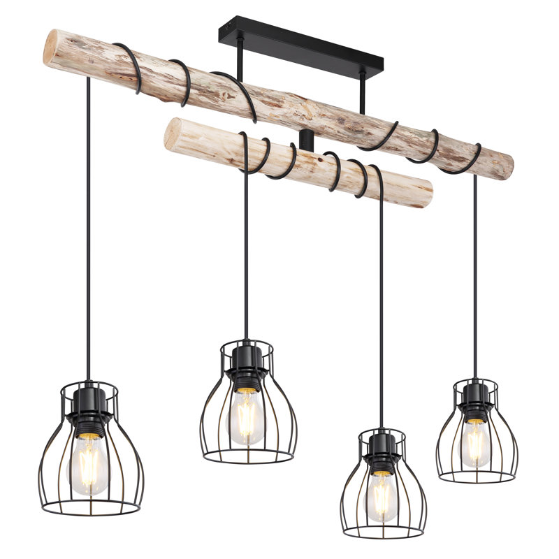 Pinkham 4 - Light Black Cluster Pendant