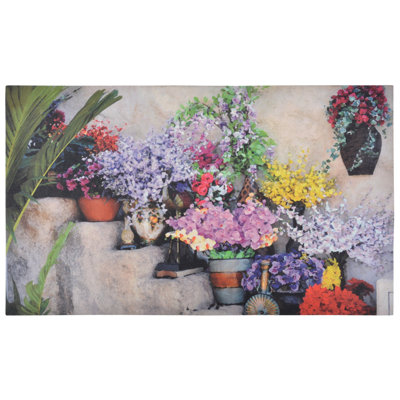 Printed Doormat (Flowers on Steps)