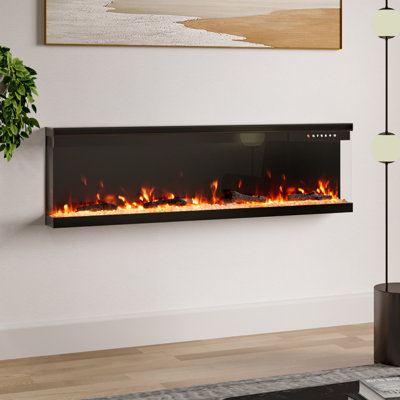 Flores 50inch Recessed/Freestanding Electric Fireplace