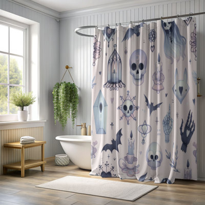 Rideau de douche standard 1 pièce Sweet Dark