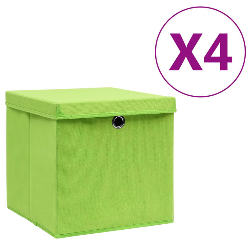 Rebrilliant Fabric Bin, Green