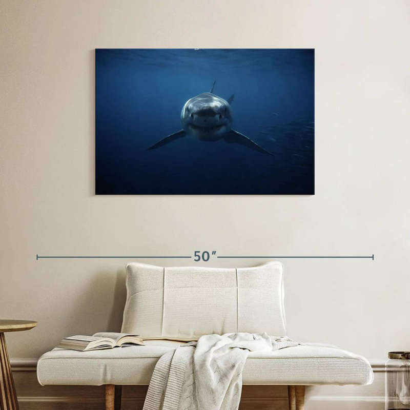 Brampt Shark Stalking, 26" H x 39" W