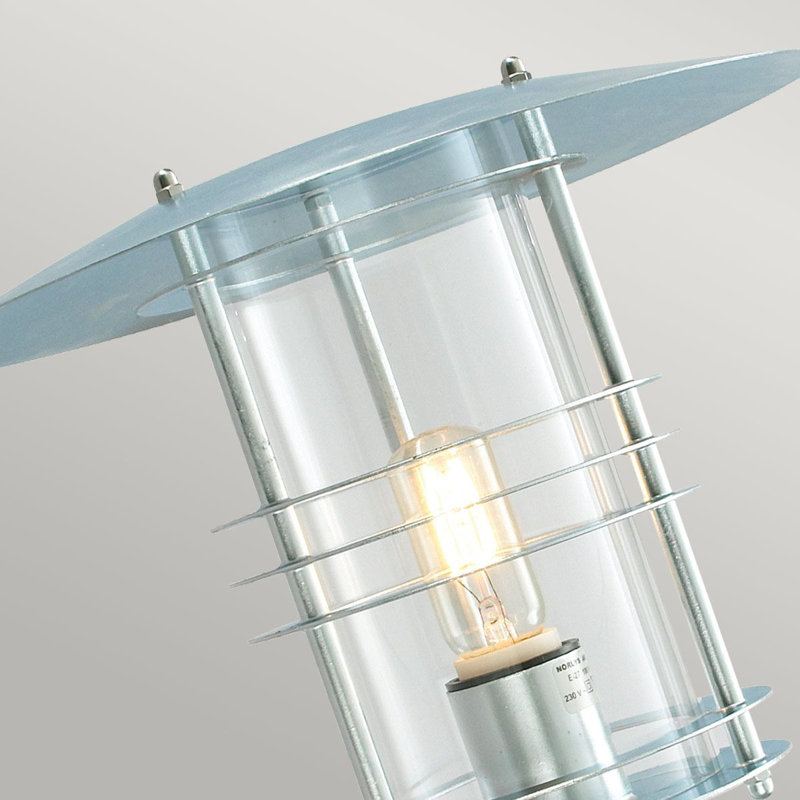 Outdoor Armed Sconce, Galvanished, 38cm H x 35cm W x 28.5cm D