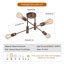 Coblitz 4- Light 51cm Dimmable Sputnik Sphere Semi Flush Mount Chandelier