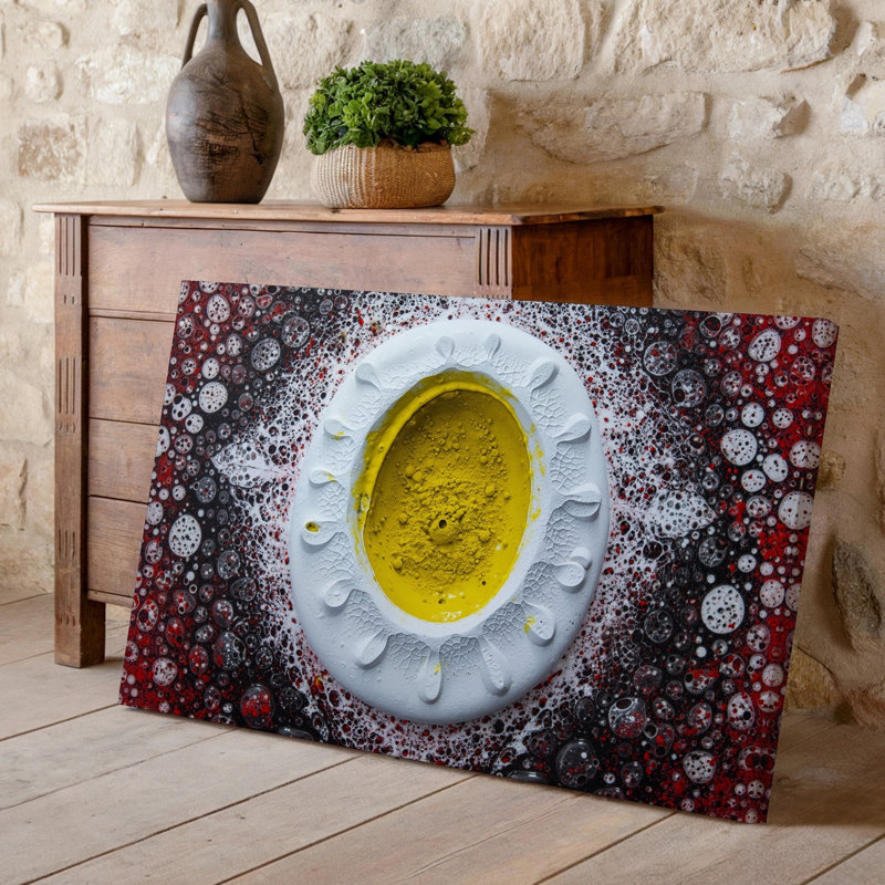 Reproduction d'art sur toile, "Abstract Egg", H 9 po x l 12 po
