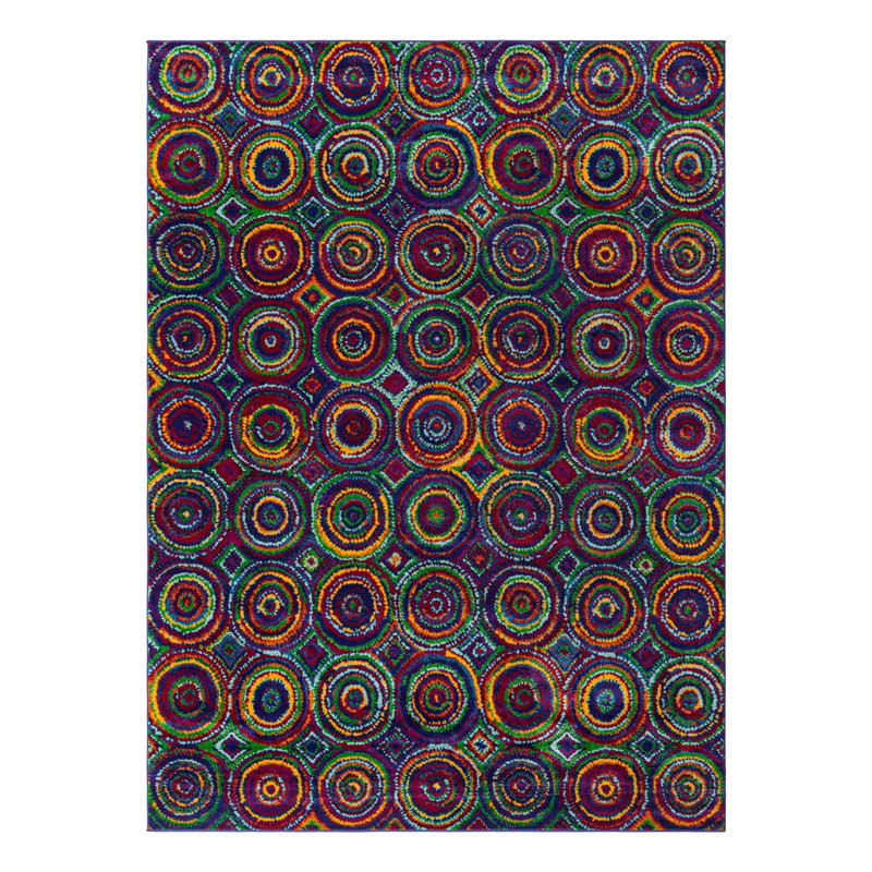 Geometric Indoor Rug, Rectangle 9' x 12'