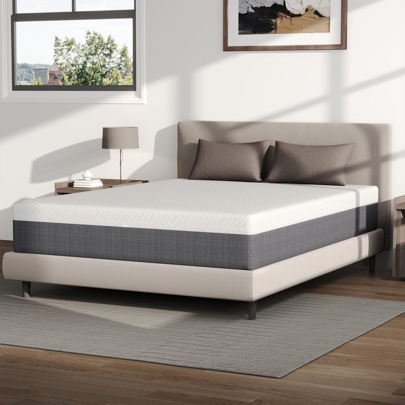 Queen Gel Memory Foam Mattress, Medium Firm Cooling Design, Removable Zipper Cover, Pressure Relief, Mattress in a Box, 10"