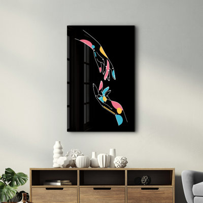 Elegant Tempered Glass Wall Art Painting, 13.8 x 21.7 inches | 100% Tempered Glass, Thickness: 0.16 inches | UV Printed for Vibrant Colors | Perfect for Home Decor, Living Room, & Office Spaces