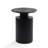 Black Finish Fir and MDF Wood Accent Round Table