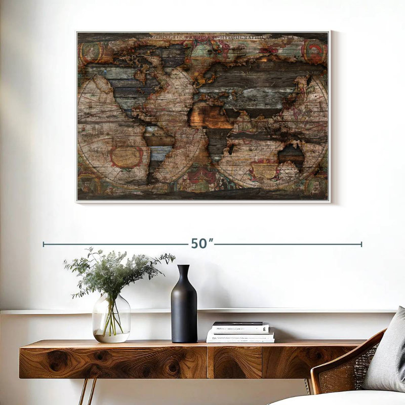 Begley récupéré, Cadre flottant blanc, 40 po x 27 po