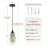 1 - Light Single Teardrop E26 Dimmable Adjustable Pendant Light-1580573447