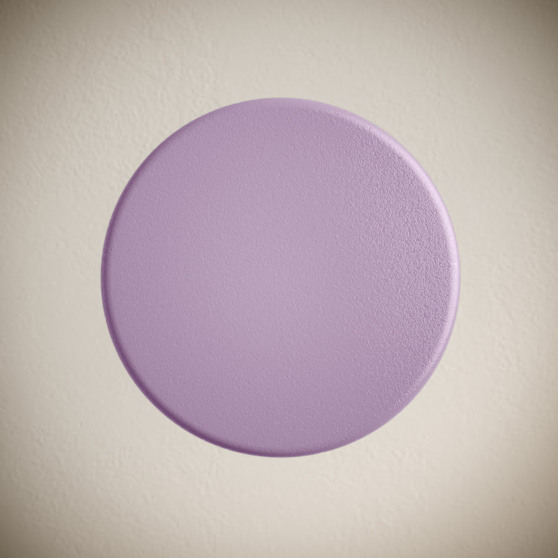 Lisse Concrete Bathroom Sink Non-Overflow Pop Up Drain , Matte Lavender