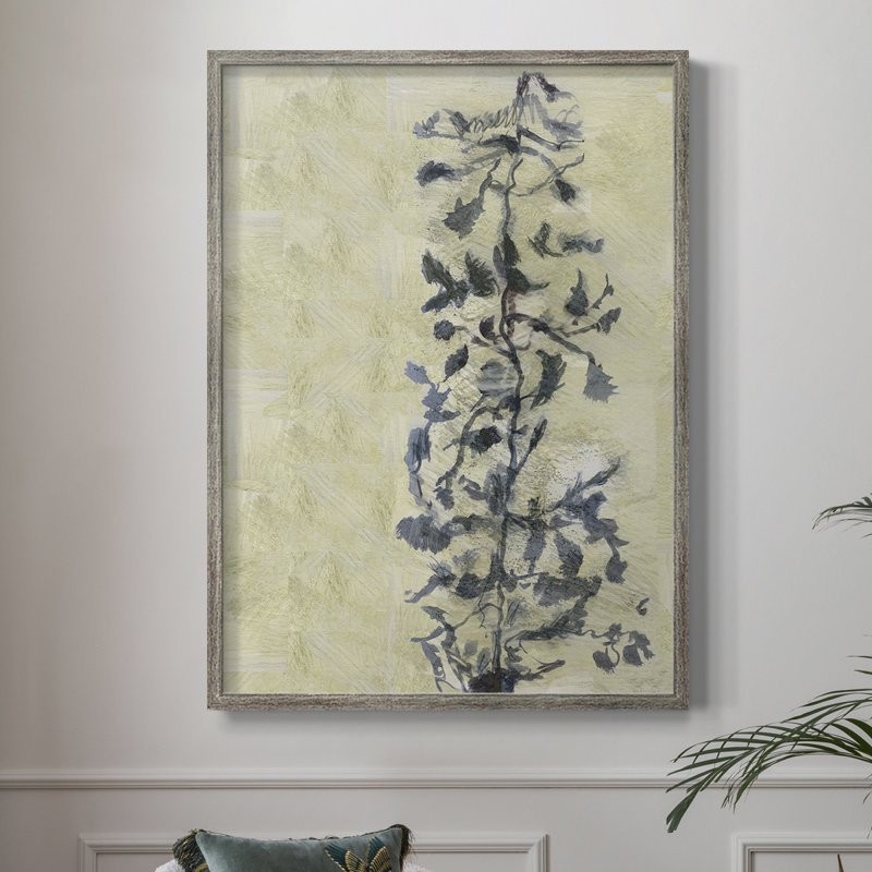 «Chinoiserie 2 Tan I», reproduction encadrée - bois massif, H 11 po x l 9 po