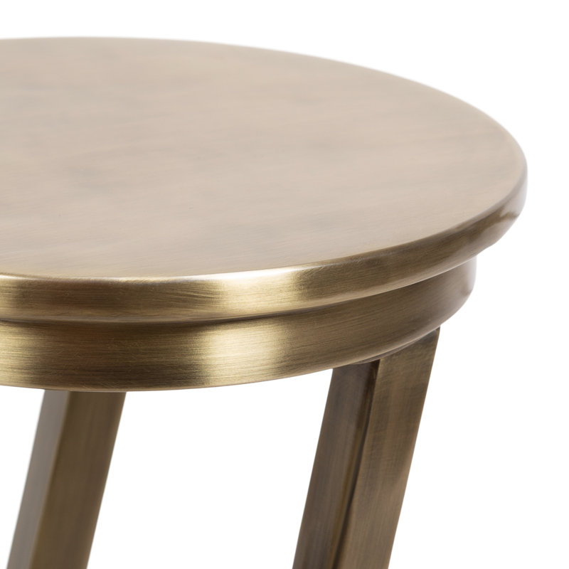 Table à boisson ronde Aja, Doré