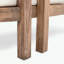 Ensemble de meubles de patio 5 pièces en bois d'acacia avec table basse et coussin moelleux