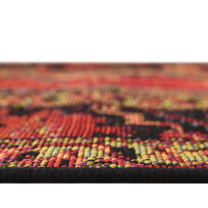 Gurrola Washable Oriental Indoor / Outdoor Rug, Rectangle 2' x 3'