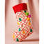  Stocking Checkered Gingerbread Print