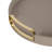 Round Vegan Leather Tray with Handles-1811775171