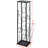 8 Bottle Solid Wood Floor Wine Bottle Rack in Black