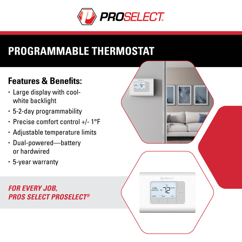Thermostat programmable PSTSP 2H / 1C