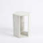 Table d'appoint hexagonale en marbre blanc naturel