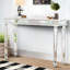 Console rétro avec miroir pour le salon principal - fixée au sol, l 48 po x H 32,7 po x P 14,16 po