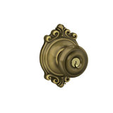 Georgian Knob with Brookshire Trim Keyed Entry Lock