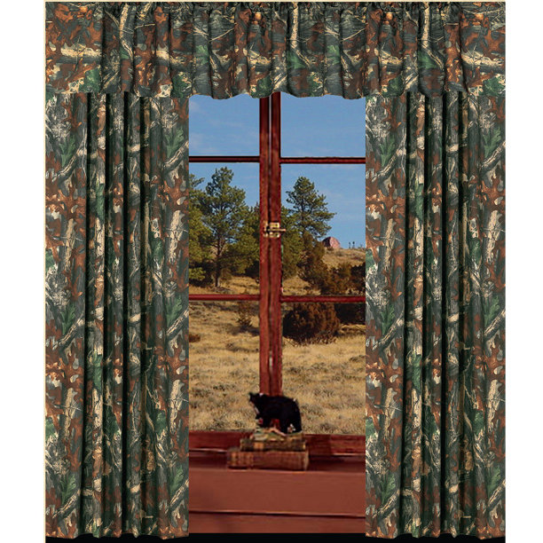 Sierra Madre Camouflage Tailored Window Valance