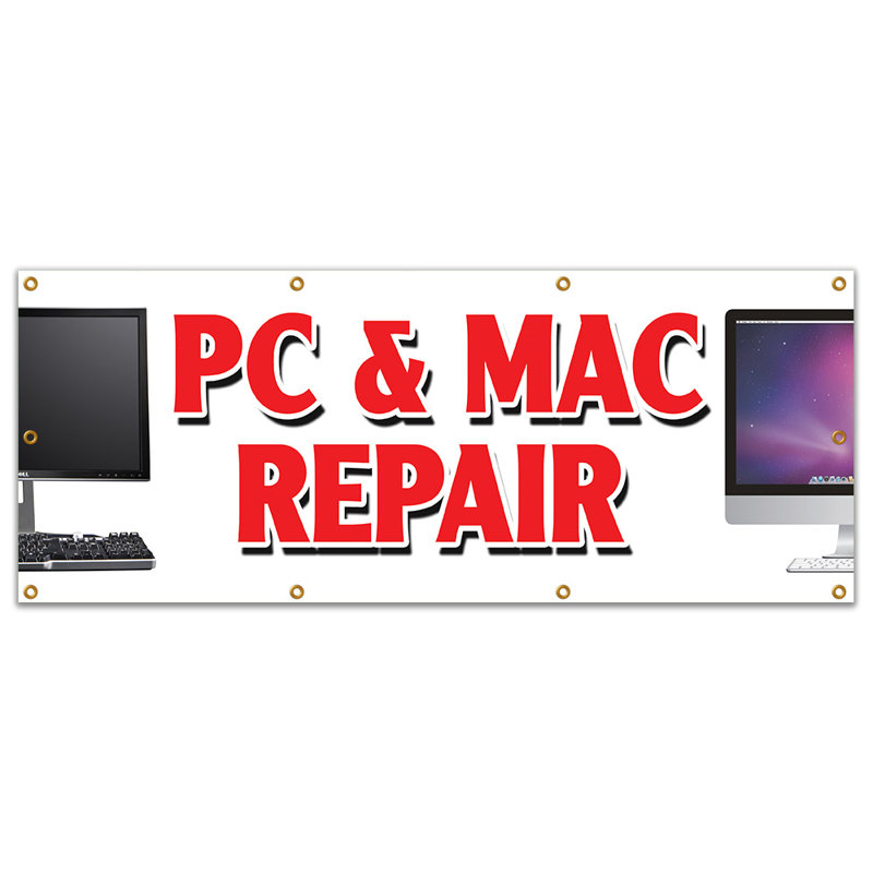 Bannière de réparation PC et Mac