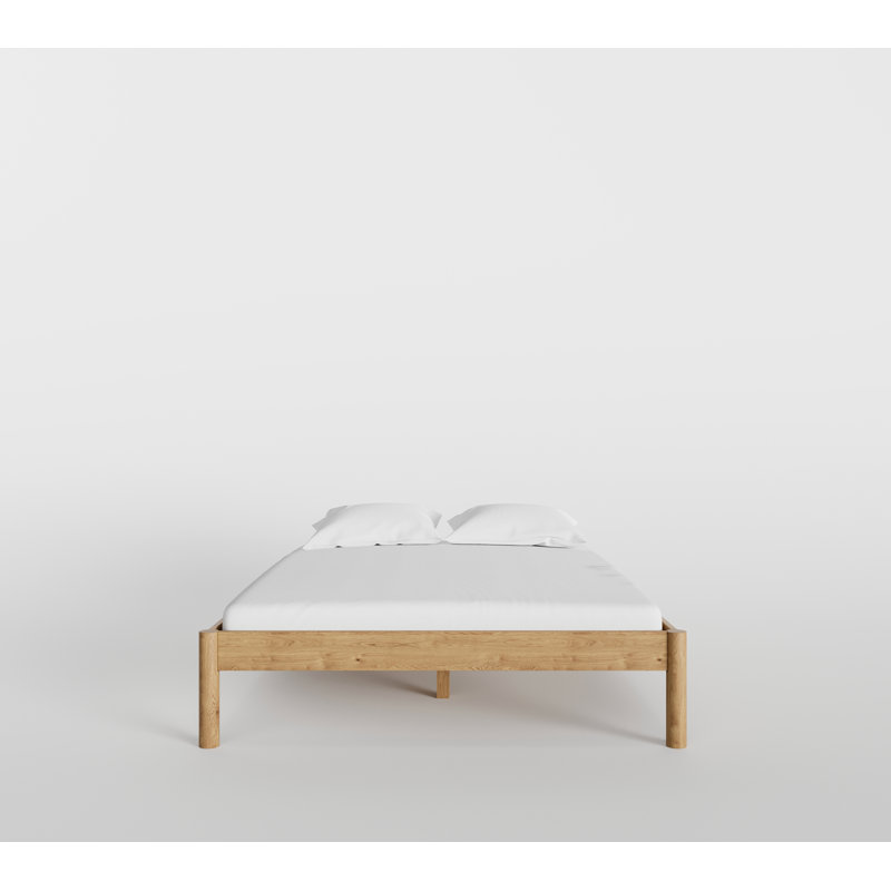 Ardin Solid Wood Bed Frame, Natural, King