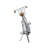Juwon Metal Bike Decorative Silver Sculpture with Wood Accents