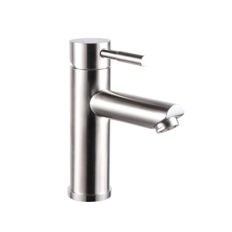 Single Hole Single Handle Bathroom Faucet, Brushed Nickel