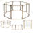 25.6'' H 8 Panel Metal Exercise Pen With Door