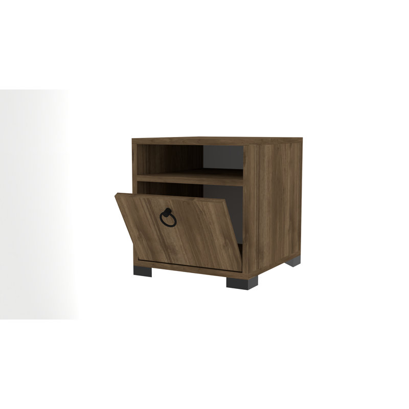 Jaquayla 40cm W Manufactured Wood Bedside Table