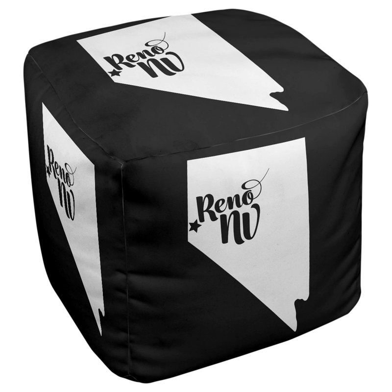 Repose-pieds à cubes nevada Reno, Noir