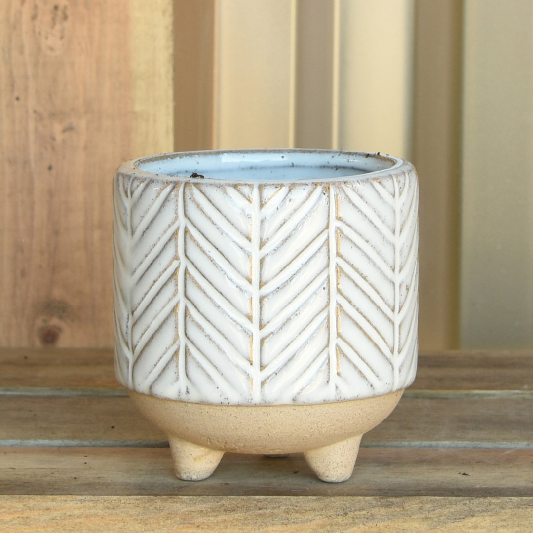 Winkler Chevron Stoneware Pot Planter Corrigan Studio®