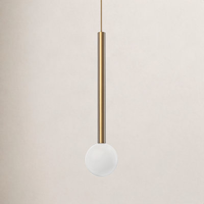 Elixir Single Light Glass Dimmable LED Pendant