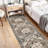 Rug Hallway - Washable Kitchen Vintage Stain Resistant Rugs Indoor Ultra-Thin Soft Floor Mat Non-Slip Rubber Backing Carpet for Bathroom Living Room Bedroom (Beige)-2006336931