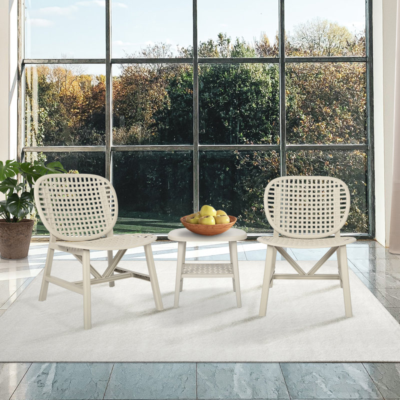 Ensemble bistro long 23,23 po Goldshell, Blanc