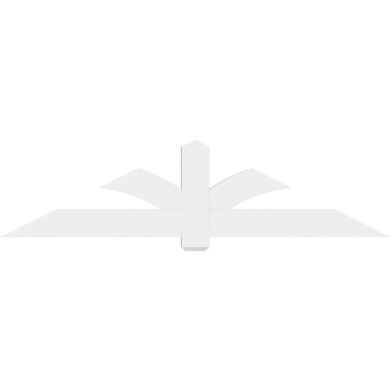 Support pour pignon en PVC Redmond, H 21 po x l 84 po (pas: 6/12), P 2 po x F 6 po