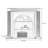 Black Manufactured Wood Freestanding Fireplace