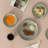 64-piece Spin Wash Stoneware Dinnerware Set Service For 16 Swirl Glazed Green Finish Includes Mugs, Bowls, Salad And Dinner Plates Chip And Crack Resistant Microwave And Dishwasher Safe-1959536887