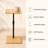 Bamboo Couch Tray Table Height Adjustable C-Shaped End Table