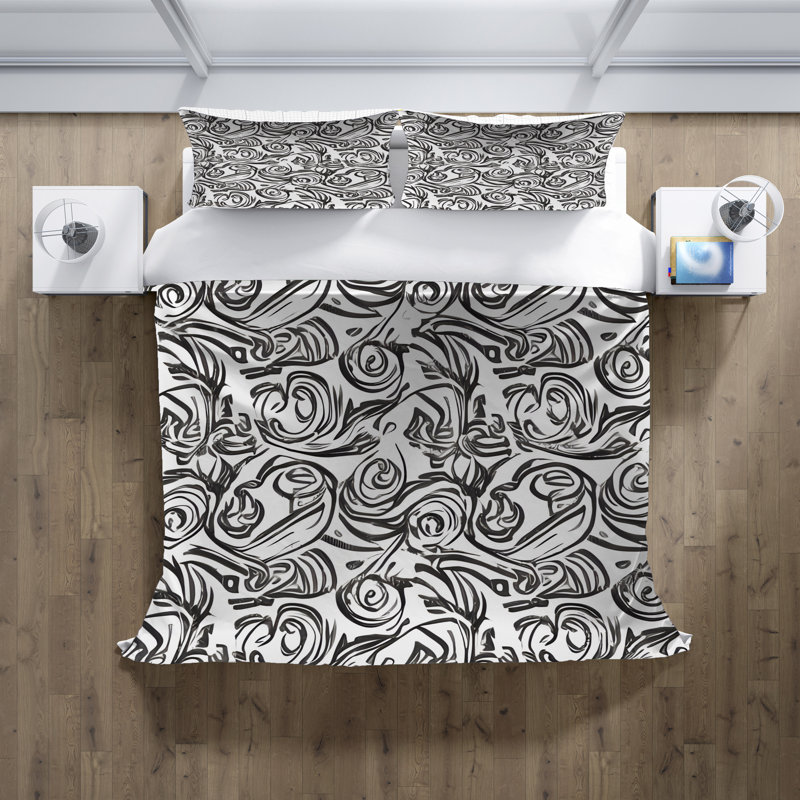 Abstract Duvet Cover, King Duvet Cover + 2 King Shams